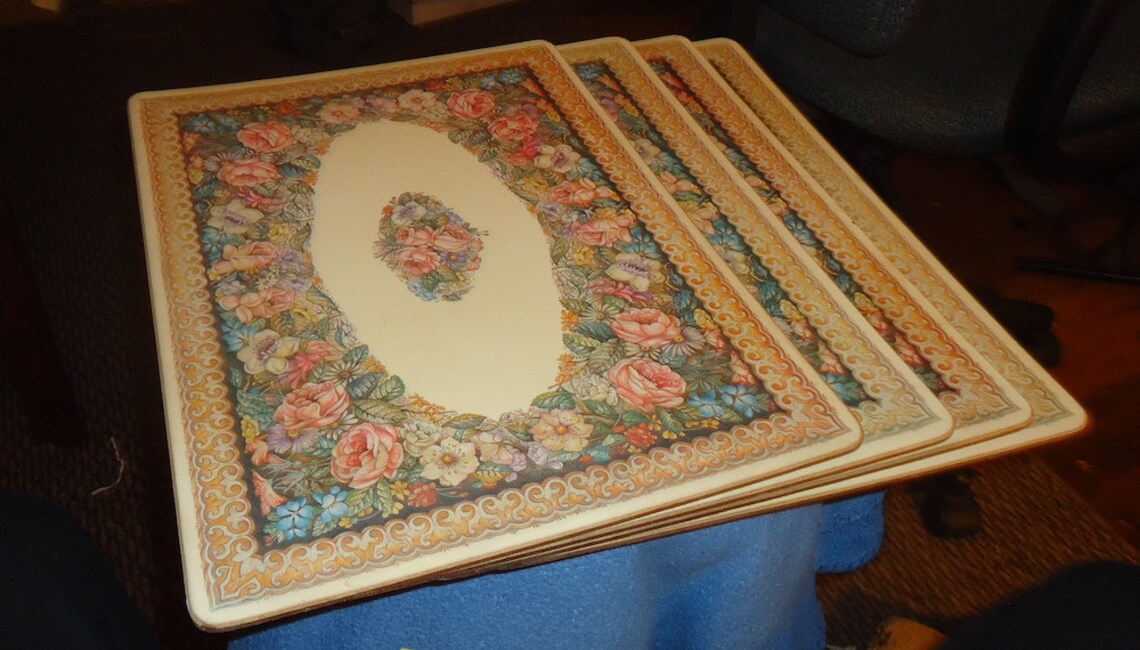 Pimpernel Placemats Made in England Circa 1957 Set of 4 Etsy