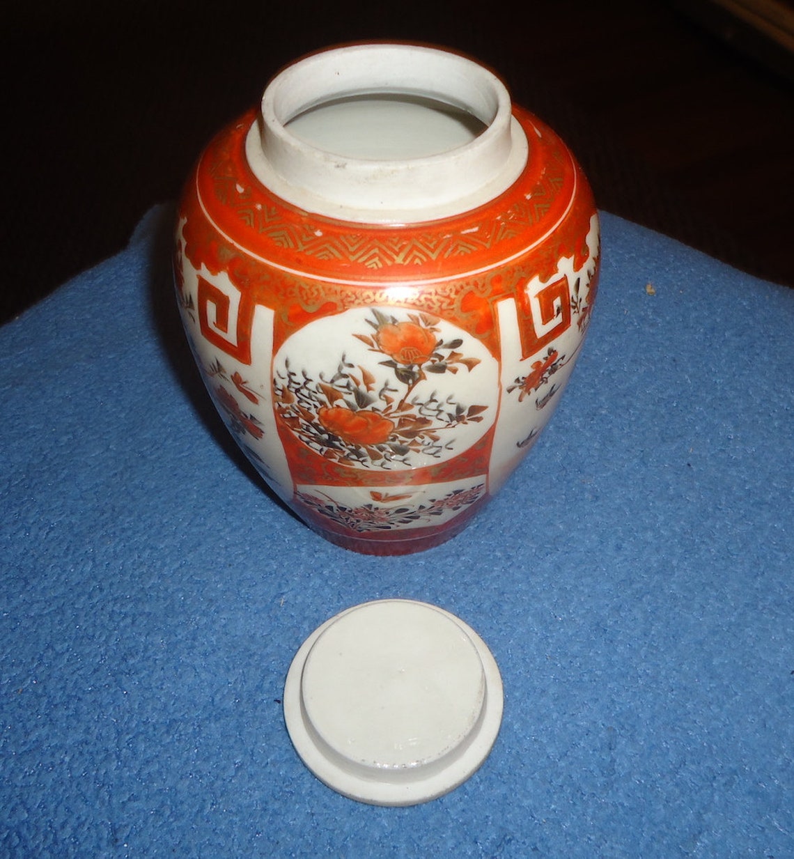 Antique Satsuma Style Ginger / Tea Jar Handpainted Circa Early 1900s Etsy