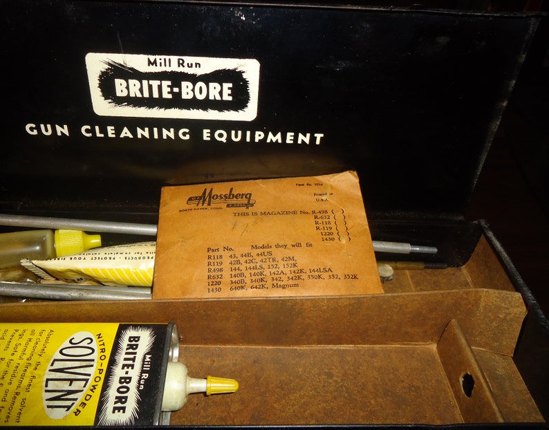 Vintage Brite Bore Rifle Cleaning Kit Circa 1950s60s Etsy