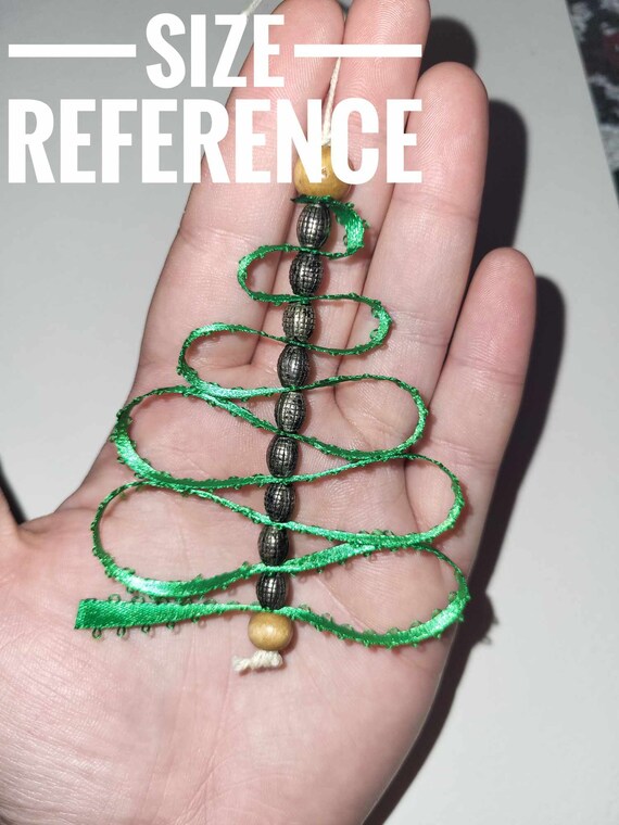 Green Ribbon Christmas Tree Ornament