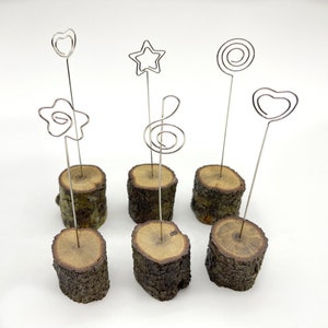 Place Card Holders, Name Card Holders, Table Number Stand, Picture Holder, Notes Holder, Handmade