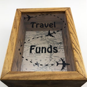 Travel Funds Shadow Box, Adventure Funds, Saving Box, Vacation Funds ...