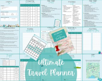 Ultimativer Reiseplaner: Ausfüllbare PDF-Vorlage mit 50+ Seiten