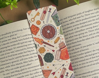 Time to Adventure Bookmark - DnD D&D Dungeons and Dragons Matt Luxury Illustration Bookmark - Kawaii Digital Art - Books Reading Stationery