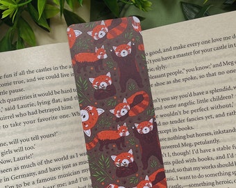 Red Panda Bookmark - Animal Illustration Bookmark Gift - Cute Kawaii Digital Art - Books, Reading Accessory, Stationery, Kawaii Cozy