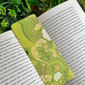 Forest Dragon Bookmark - Fantasy Animal Aesthetic Book Gift - Cute Kawaii Reading Accessory - Books, Stationery, Cozy Bookish