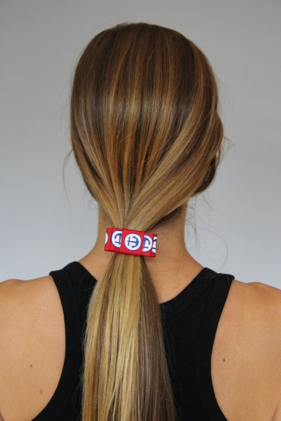 Nautical Hair Tie Set Of 2 Red White And Blue Hair Tie Etsy