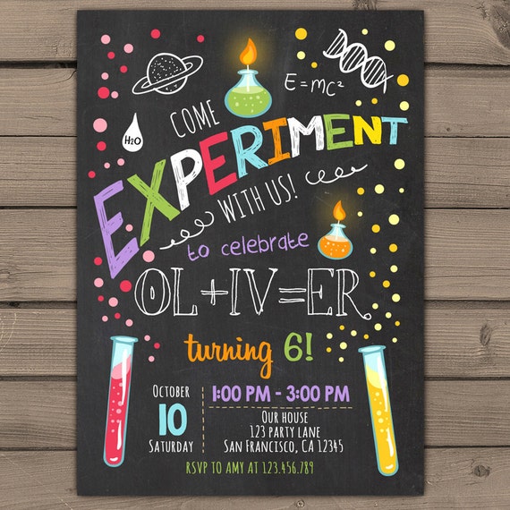 items-similar-to-science-birthday-invitations-science-birthday-party