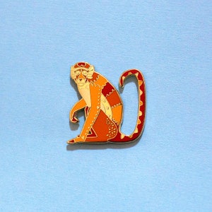 Monkey Puppet Reaction Meme Enamel Pin Awkward Look Monkey 