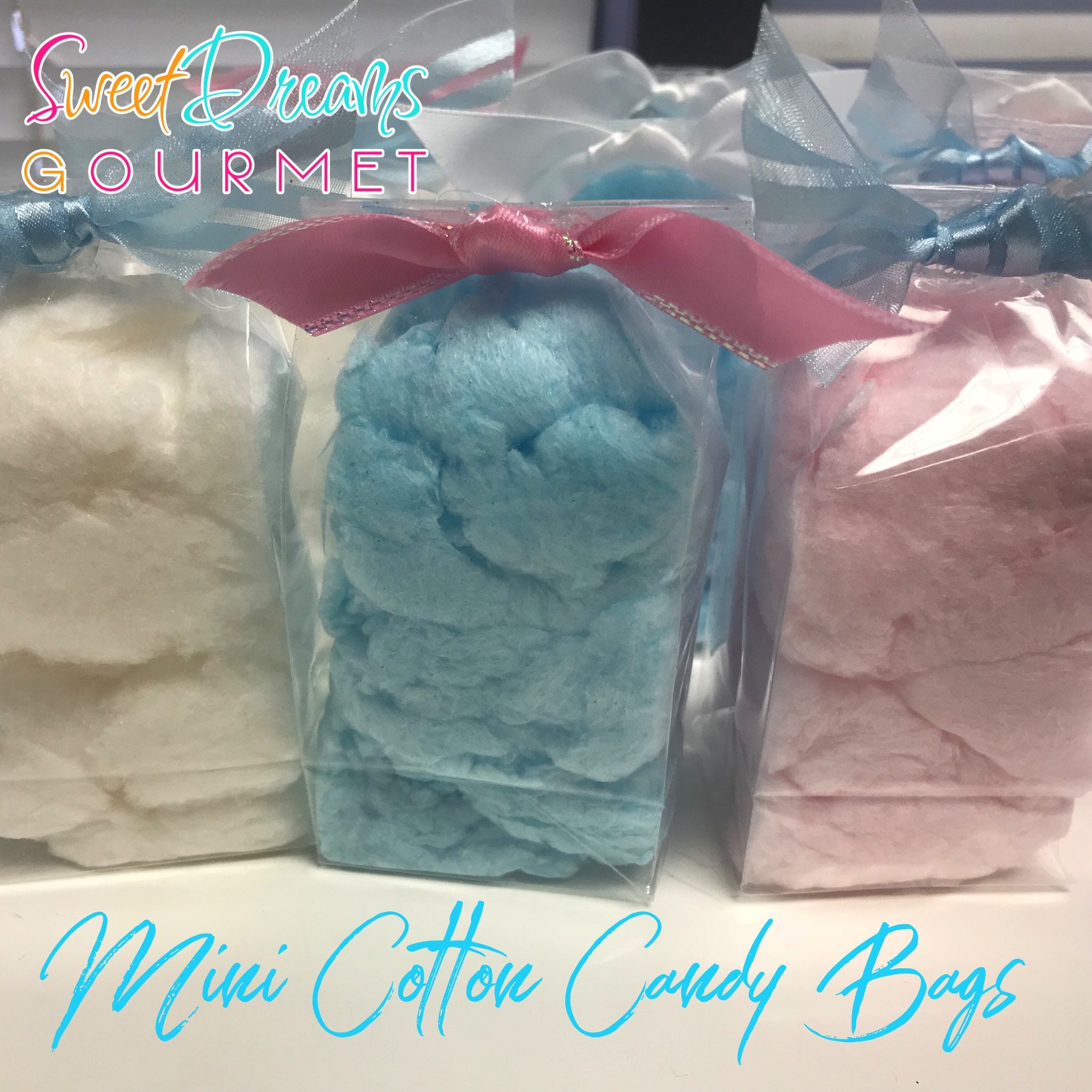 mini cotton candy bags