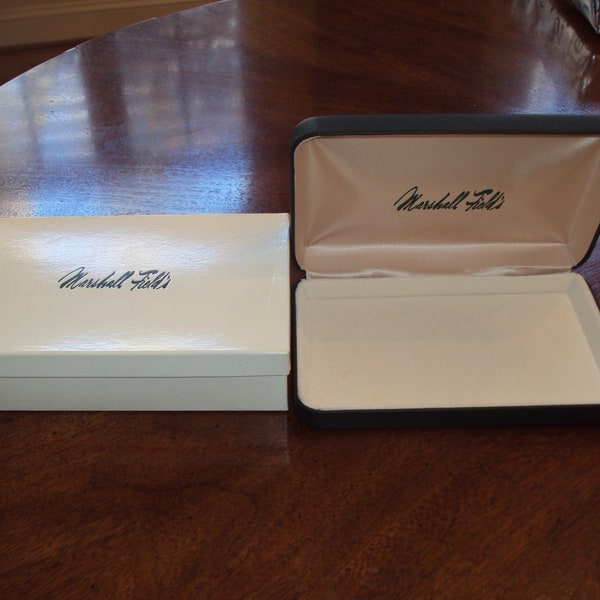 Marshall Field Leather Jewelry Box