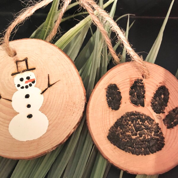 Wood Round Ornaments - small