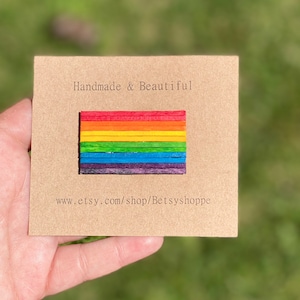 Pride Flag Magnet: Handmade LGBTQ Refrigerator Magnet