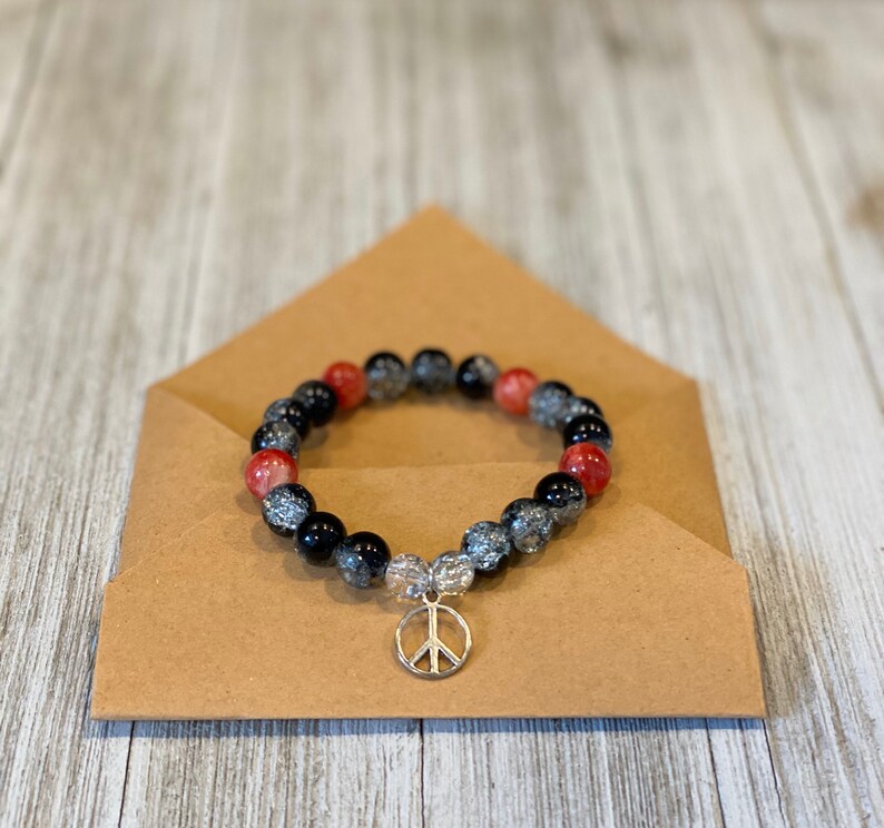 peace bead bracelet