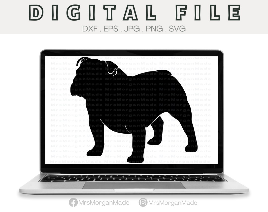 Bulldog Svg Png Dxf Eps Jpg, Instant Digital File Download, Clipart ...