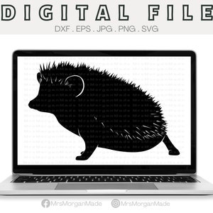 Hedgehog Svg Png Dxf Eps Jpg, Instant Digital File Download, Clipart Drawing Vector Graphic, Commercial Use
