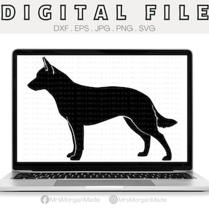 Australian Cattle Dog Svg Png Dxf Eps Jpg, Instant Digital File Download, Clipart Drawing Vector Graphic, Uso commerciale