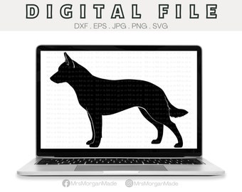 Australian Cattle Dog Svg Png Dxf Eps Jpg, Instant Digital File Download, Clipart Drawing Vector Graphic, Commercial Use