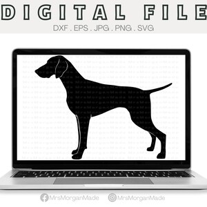 Weimaraner Dog Svg Png Dxf Eps Jpg, Instant Digital File Download, Clipart Drawing Vector Graphic, Commercial Use