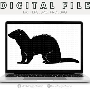 Ferret Svg Png Dxf Eps Jpg, Instant Digital File Download, Clipart Drawing Vector Graphic, Commercial Use