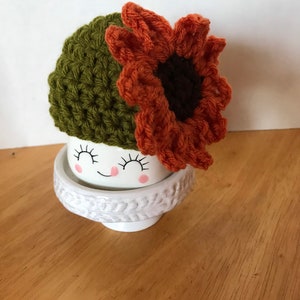 Rustic Sunflower Marshmallow Mug Hat / Tiered Tray Decor / Fall Mug Hat  /  Mug Decor / Tabletop Decor / Home Decor / Farmhouse Tray Decor