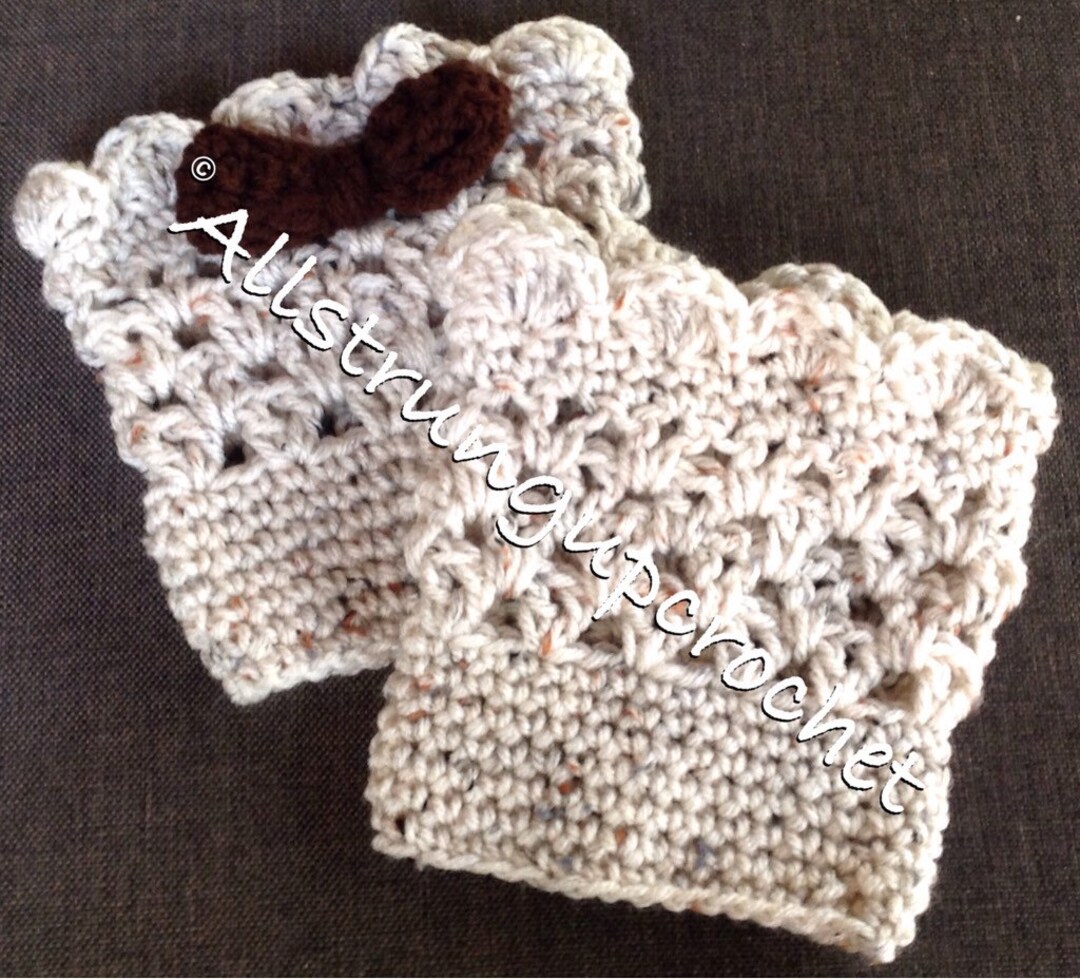 Oatmeal Fleck Boot Cuffs / Ankle Boot Sock / Boot Sock / Boot Etsy