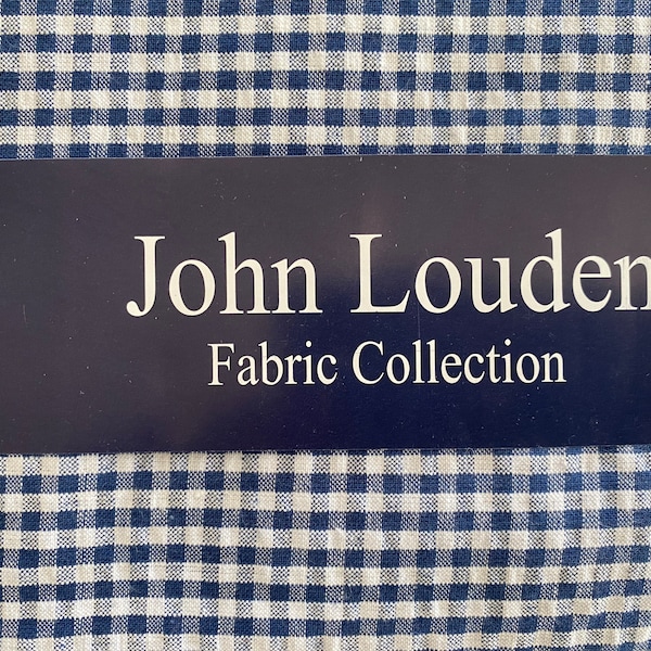 John Louden Dark Blue Seersucker dress fabric. 100% Cotton. Summer sewing project fabric.