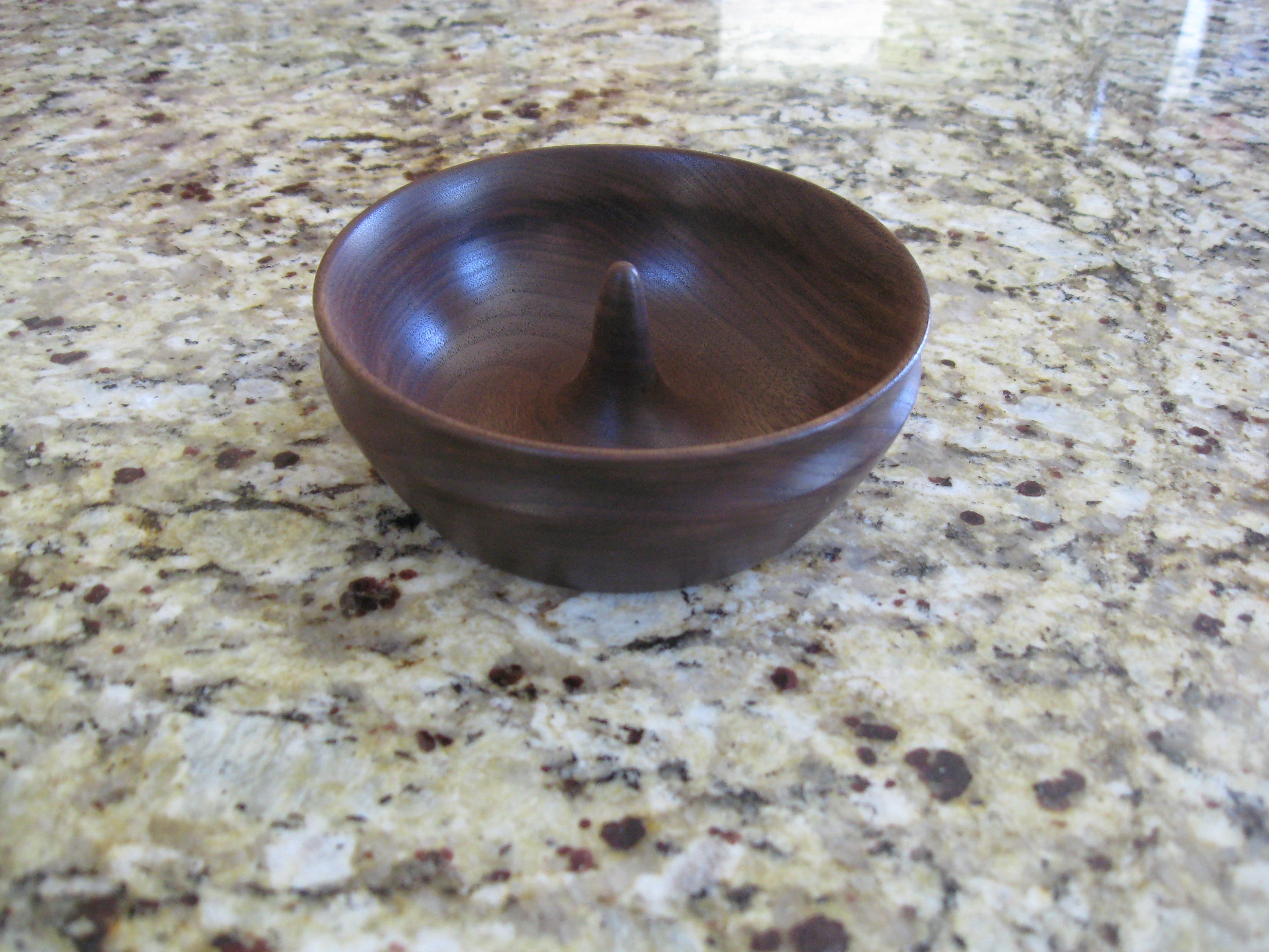 Wooden ring bowl made of Walnut Etsy