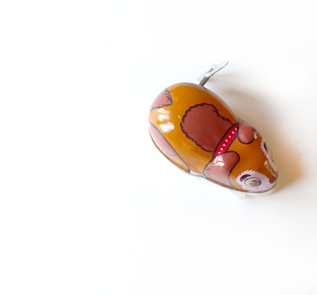 VINTAGE Charming Tin & Plastic Wind up Toy With Key Cute Etsy