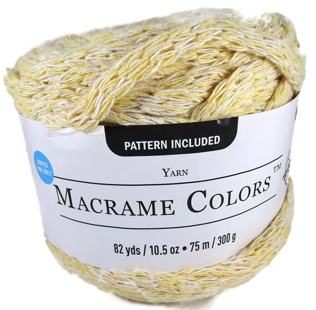 Loops and Thread Yarn Macrame Colors Yellow Marl Etsy