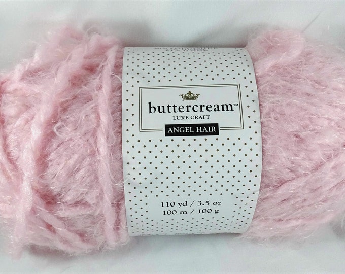 Buttercream Yarn Luxe Craft Angel Hair Pale Pink Etsy