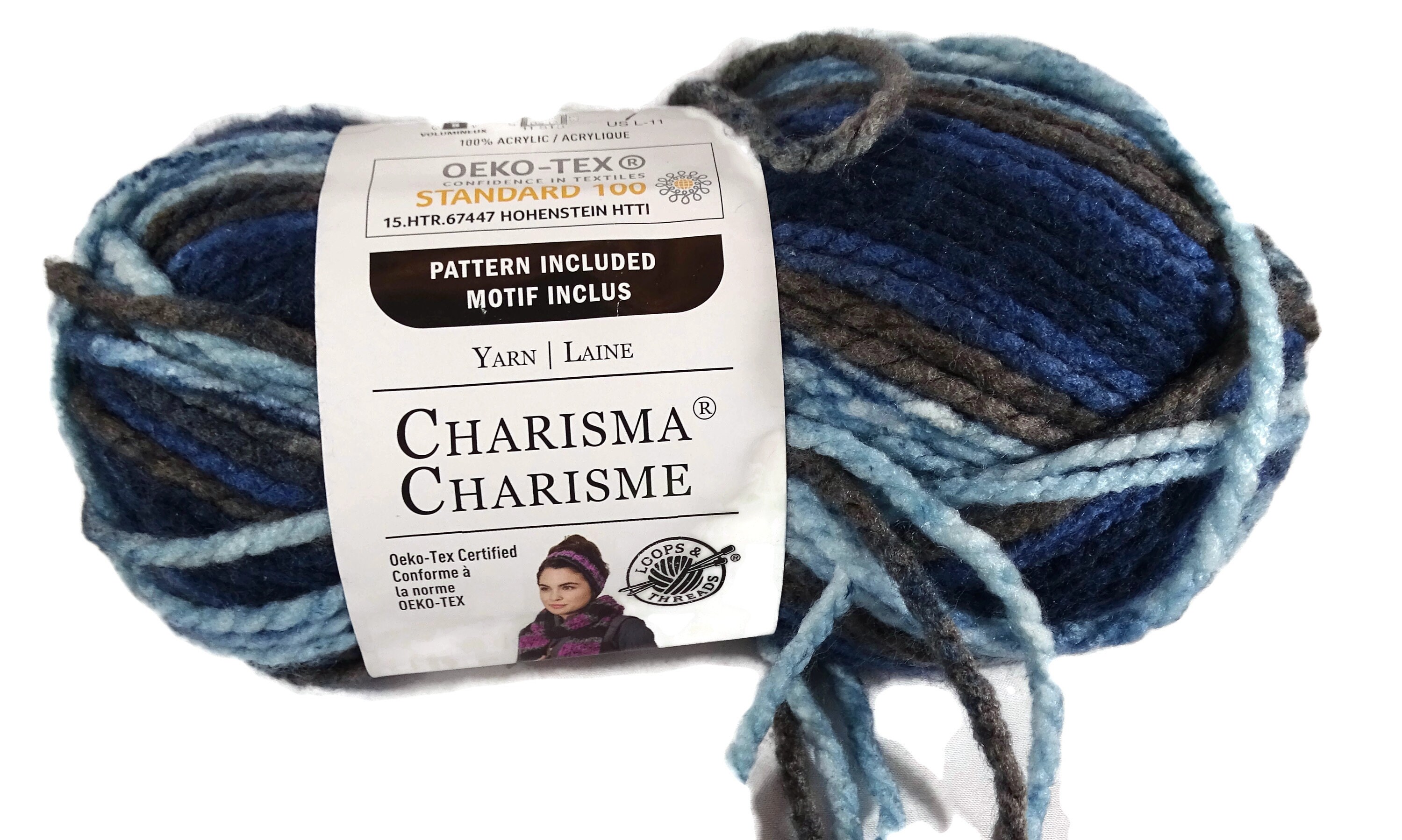 Loops and Thread Yarn Charisma Ocean Deep Blue Knitting Crochet Craft