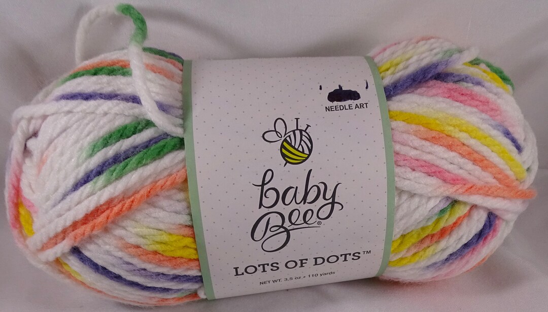 Baby Bee Yarn Lots of Dots Cutesy Oosty Knitting Crochet Craft Etsy