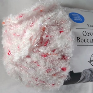 Cherry Pie Loops and Threads Yarn Cozy Boucle  Knitting Crochet Craft