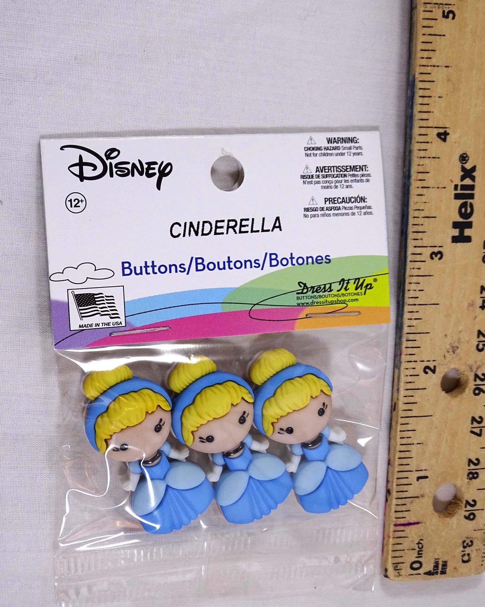 Disney Cinderella Buttons Dress It up Sewing Craft Card Making DIY - Etsy