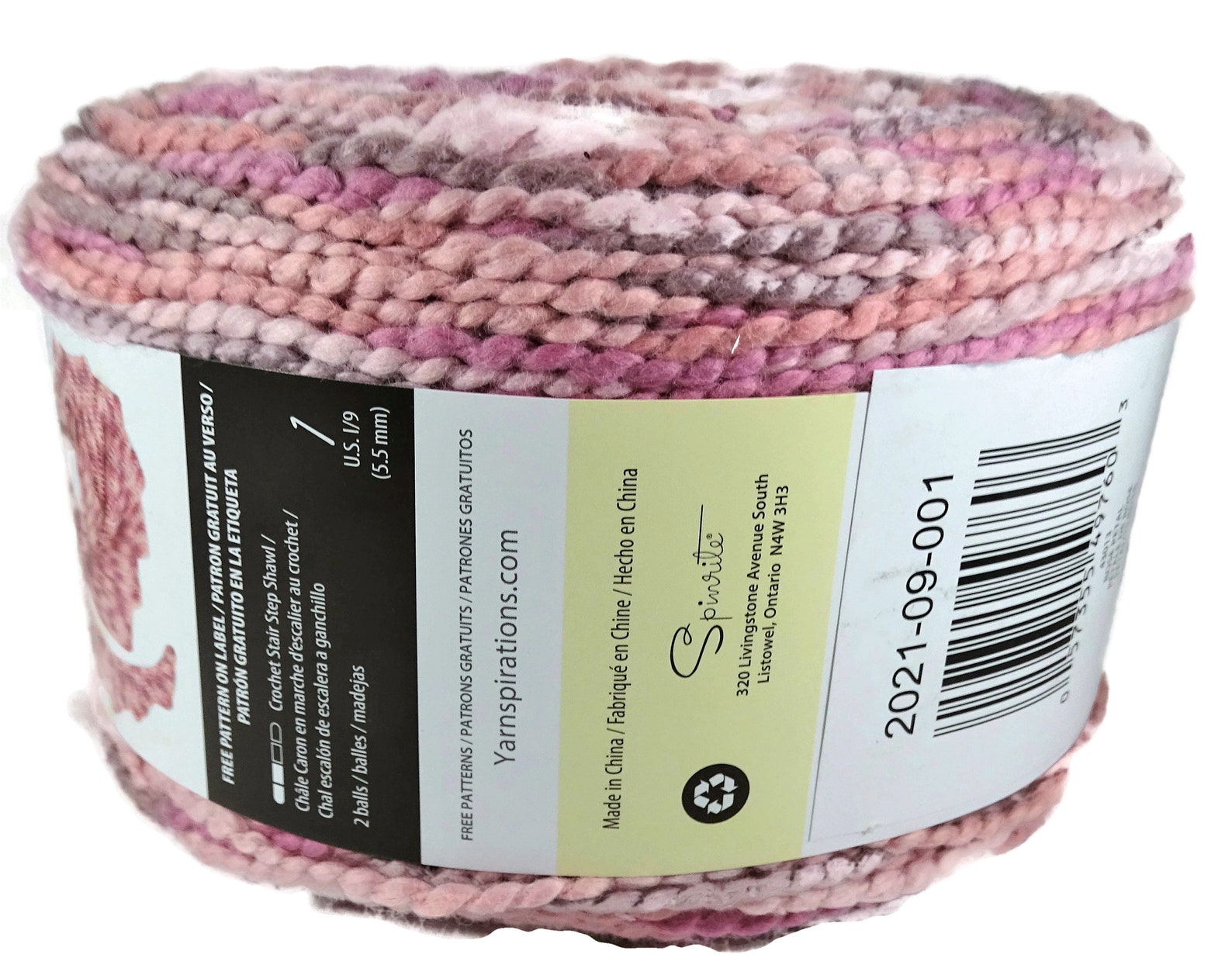 Caron Cotton Funnel Cakes Yarn Rose Petal Etsy