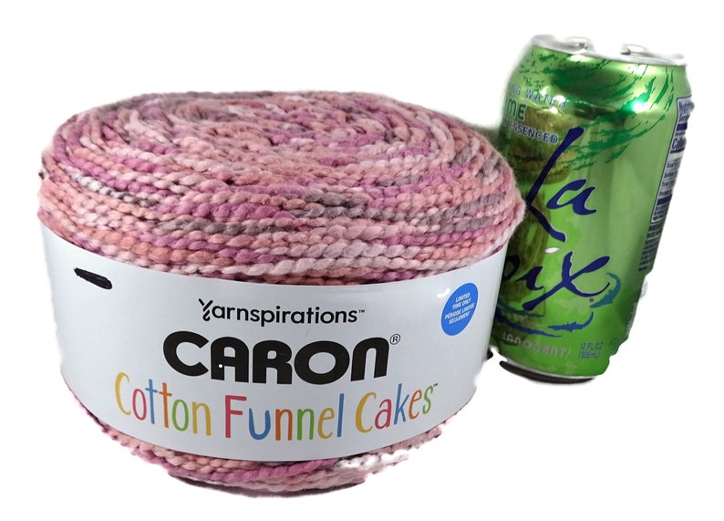 Caron Cotton Funnel Cakes Yarn Rose Petal Etsy