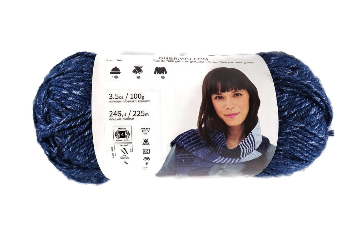 Lion Brand Yarn Jeans Classic Knitting Etsy