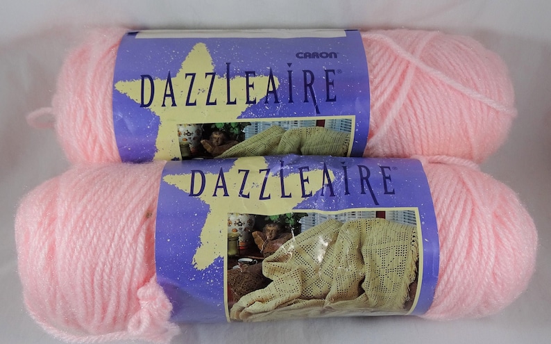 1 Skein #22630 Peach Vintage Caron Dazzleaire 4-Ply Creslan//Nylon Yarn