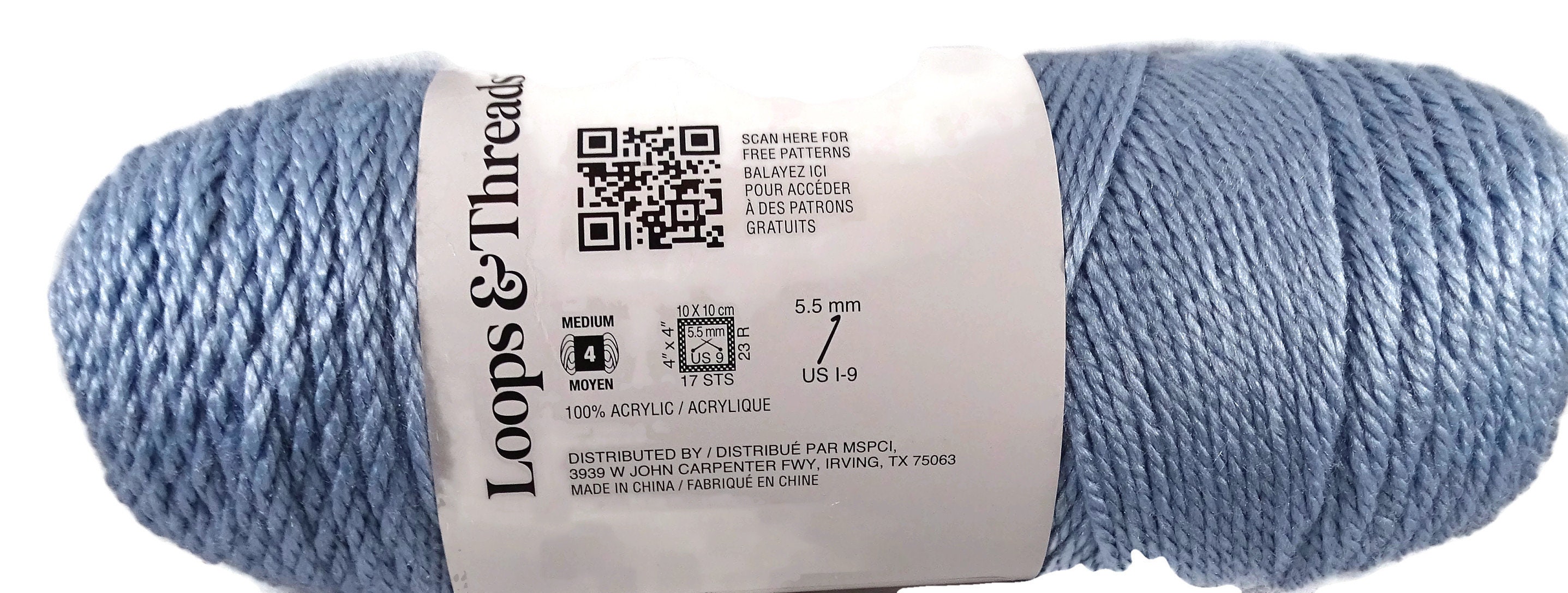 Loops and Thread Yarn Soft and Shiny Powder Blue - Etsy