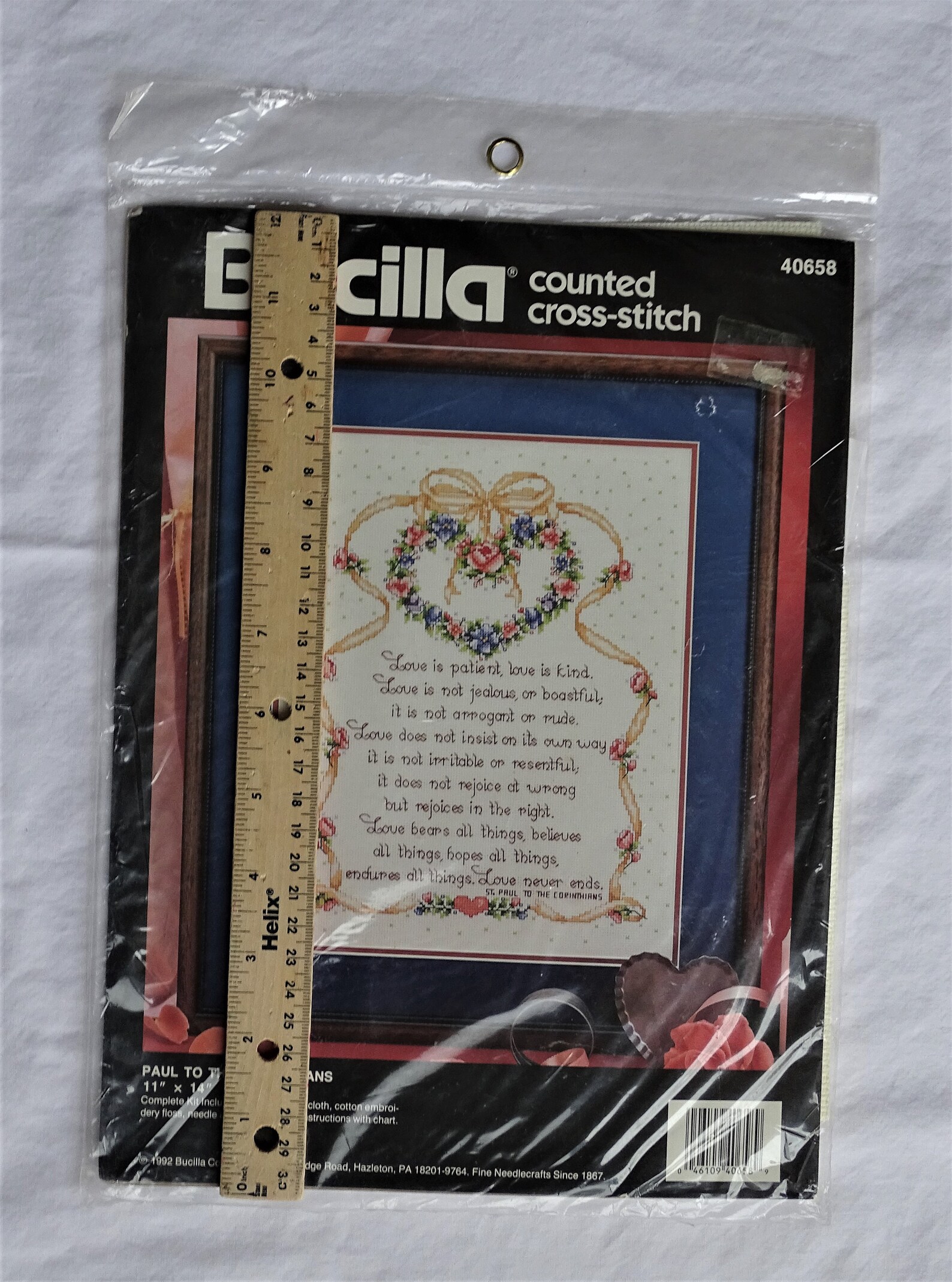 Bucilla Counted Cross Stitch Kit Paul to the Corinthians SEALED Love Is