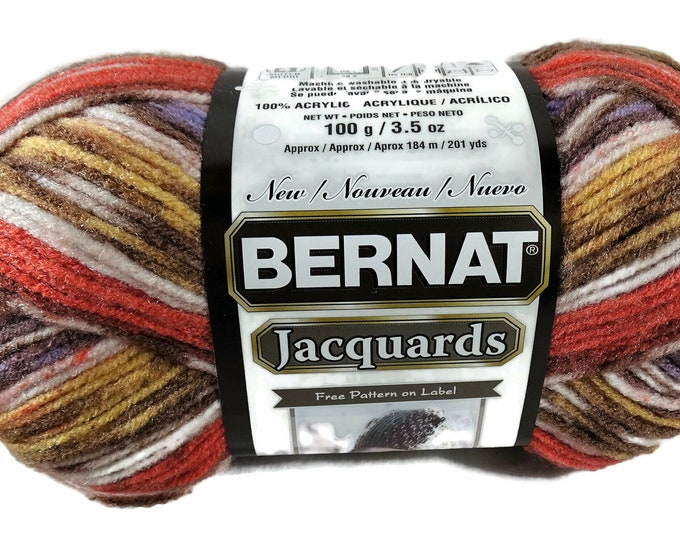 Bernat Jacquards Yarn Gemstone Variegated Etsy