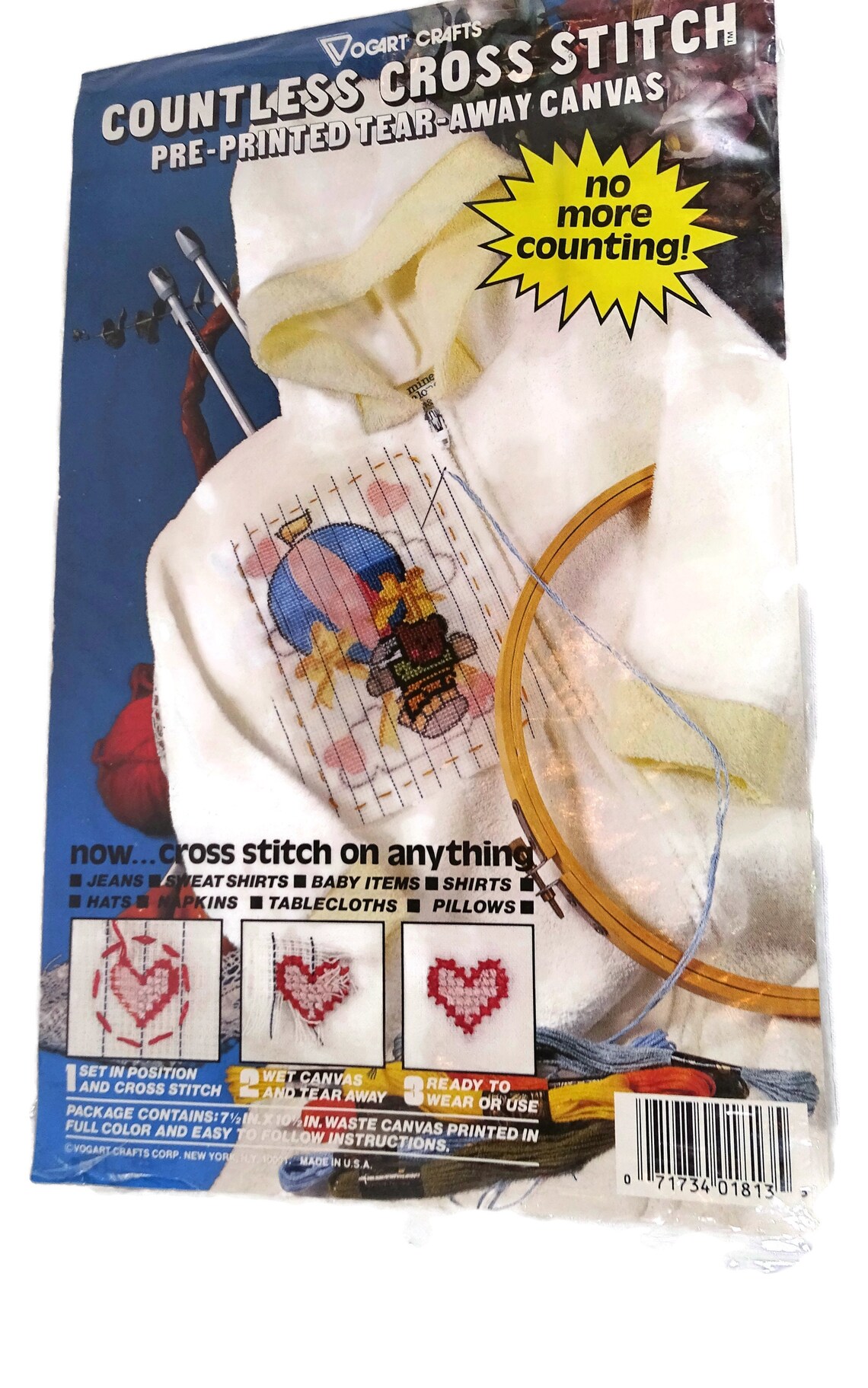 Vogart Crafts Countless Cross Stitch Tear Away Canvas Carousel Horse