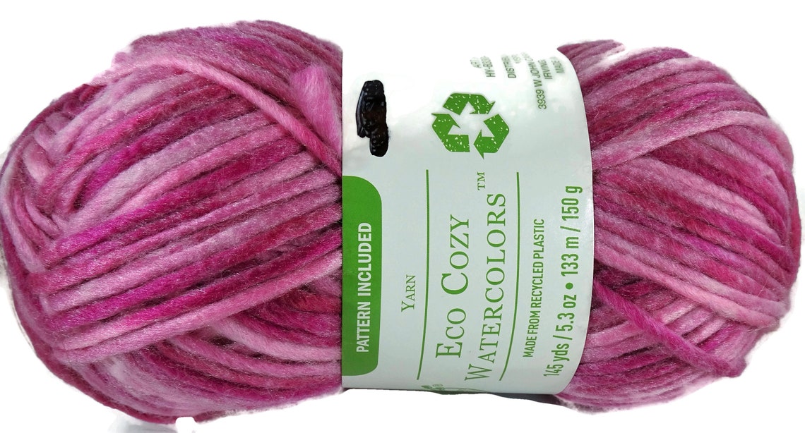 Loops and Threads Yarn Eco Cozy Watercolors Knockout Rose Etsy