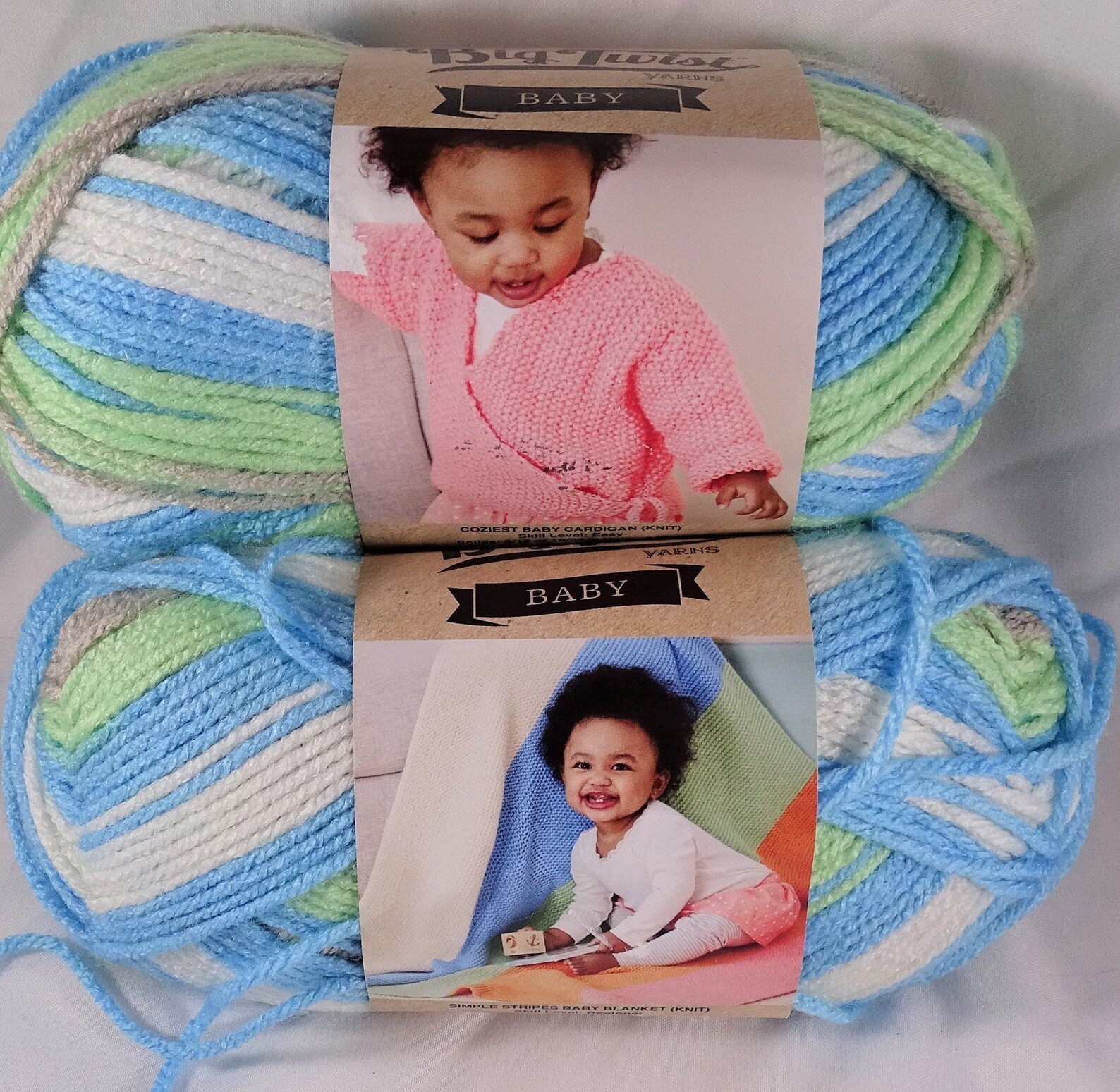 Big Twist Baby Yarns Baby Frog Pond Stripes Knit Knitting Etsy