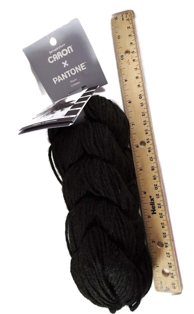 Caron X Pantone Yarn Raven Black Etsy