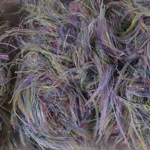 Unbranded Novelty Yarn Eyelash Lot 2 Skeins Novelty Destash Sparkle Partial Knitting Crochet Craft