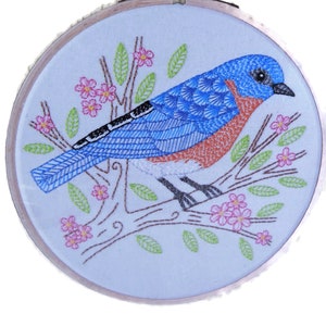 Leisure Arts Embroidery Kit Blue Bird SEALED