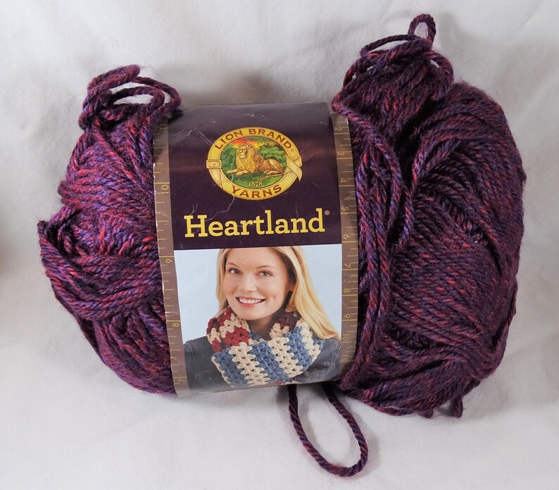Lion Brand Heartland Yarn Isle Royale Crochet Knit Worsted Etsy