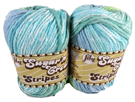  Lily Sugar and Cream Cotton Yarn, Country Stripes